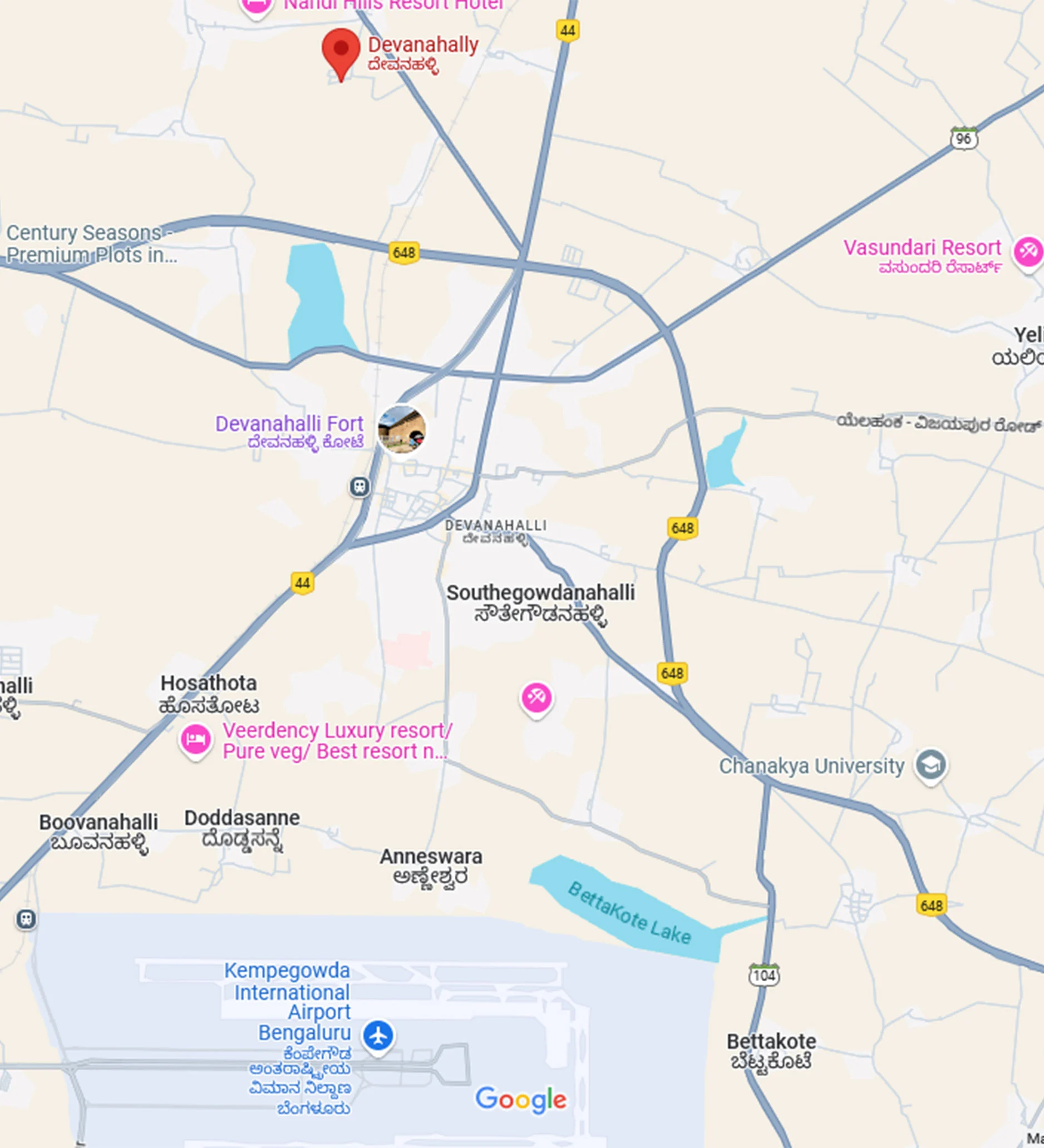 Embassy Verde Location Map